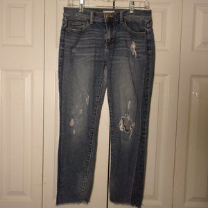 women's Altar’d State Jeans petite/cropped Distressed Ripped In Style Size 7